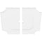 Ekena Millwork Locke Architectural Grade PVC Ceiling Medallion, 36"OD x 3"ID x 21 1/2"C x 1"P, Two-Piece CMP36LE2-03000 - alternate 2
